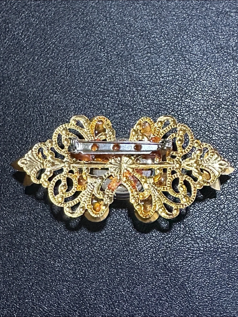 Bonetto Vintage Gold Tone 1980’s Ring Brooch Watch Bundle